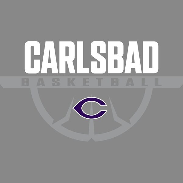 Carlsbad Basketball Half Ball WhiteGrey Thumbnail