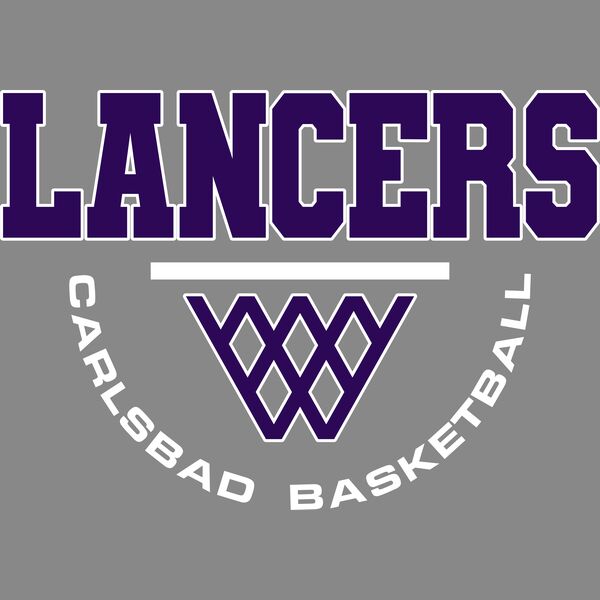 Carlsbad Basketball Net PurpleWhite Thumbnail