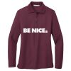 Women's Silk Touch Long Sleeve Polo Thumbnail